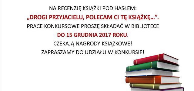 Biblioteka Szkolna zaprasza